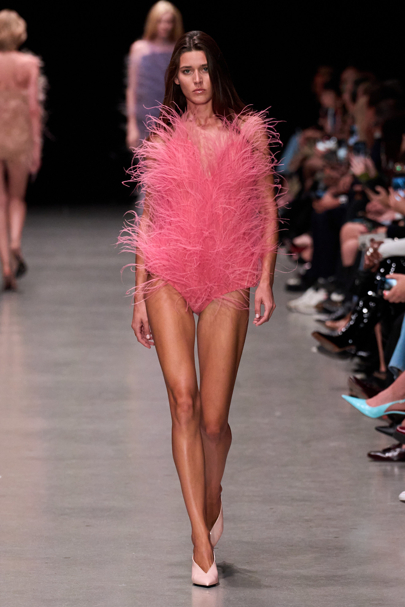 A model in the Stella McCartney Spring 2026 show