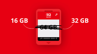 Nintendo Switch 2 smaller capacity Game Cards