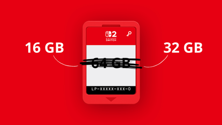 Nintendo Switch 2 smaller capacity Game Cards