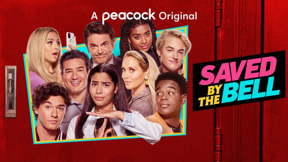 Key art from the Saved By The Bell reboot on Peacock.