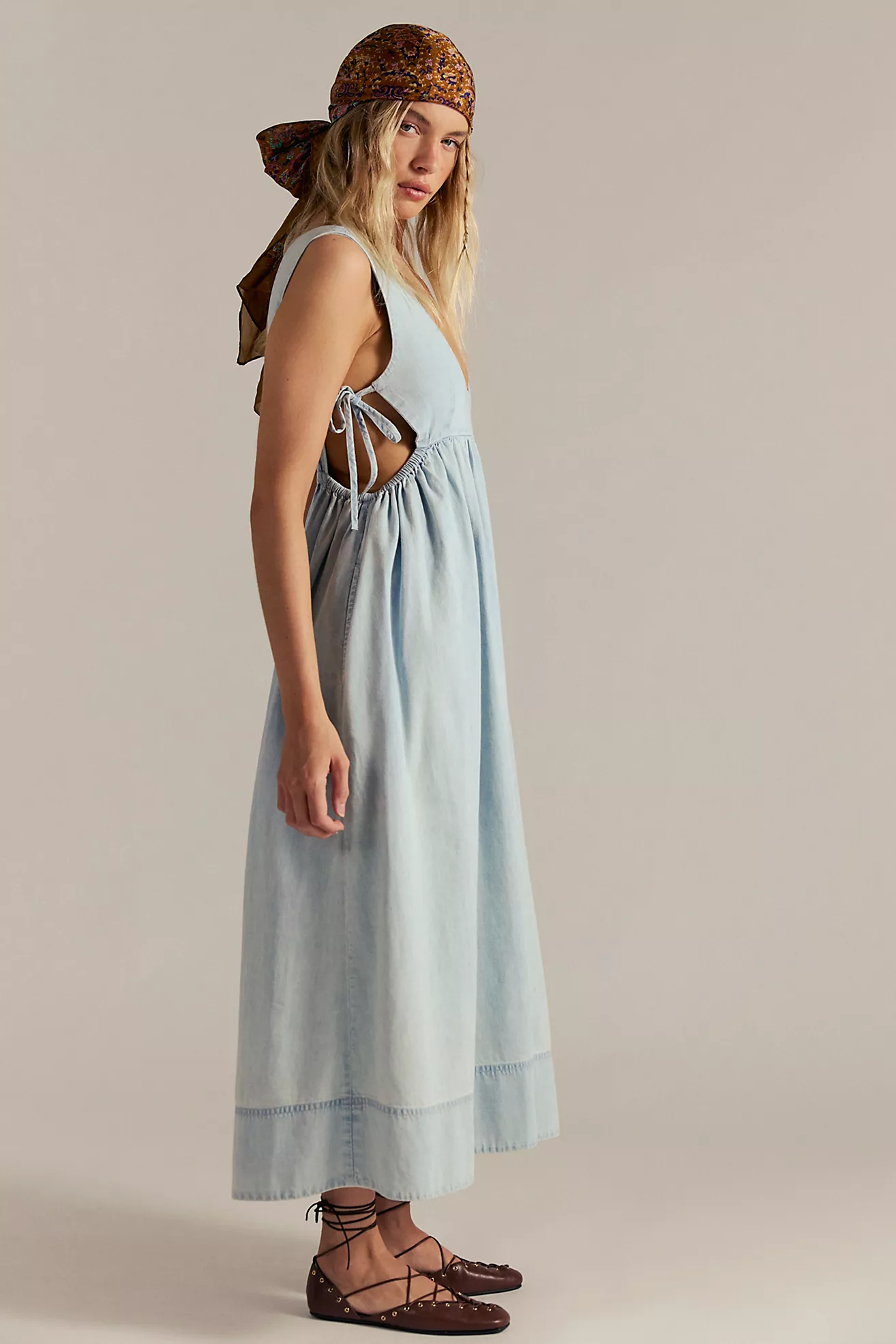 Mirenia Denim Midi Dress