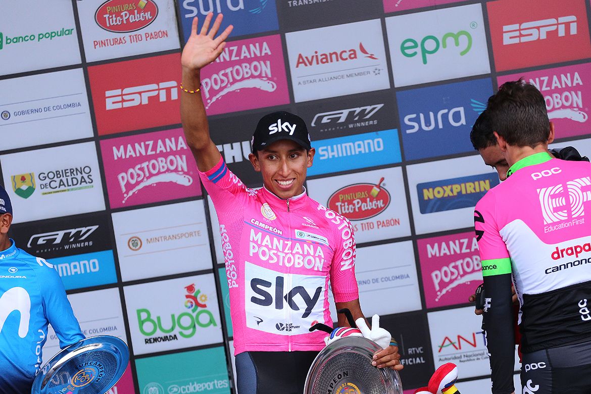 Overall Oro y Paz winner Egan Bernal (Team Sky)
