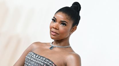 Gabrielle Union attends the 2024 oscars with an updo
