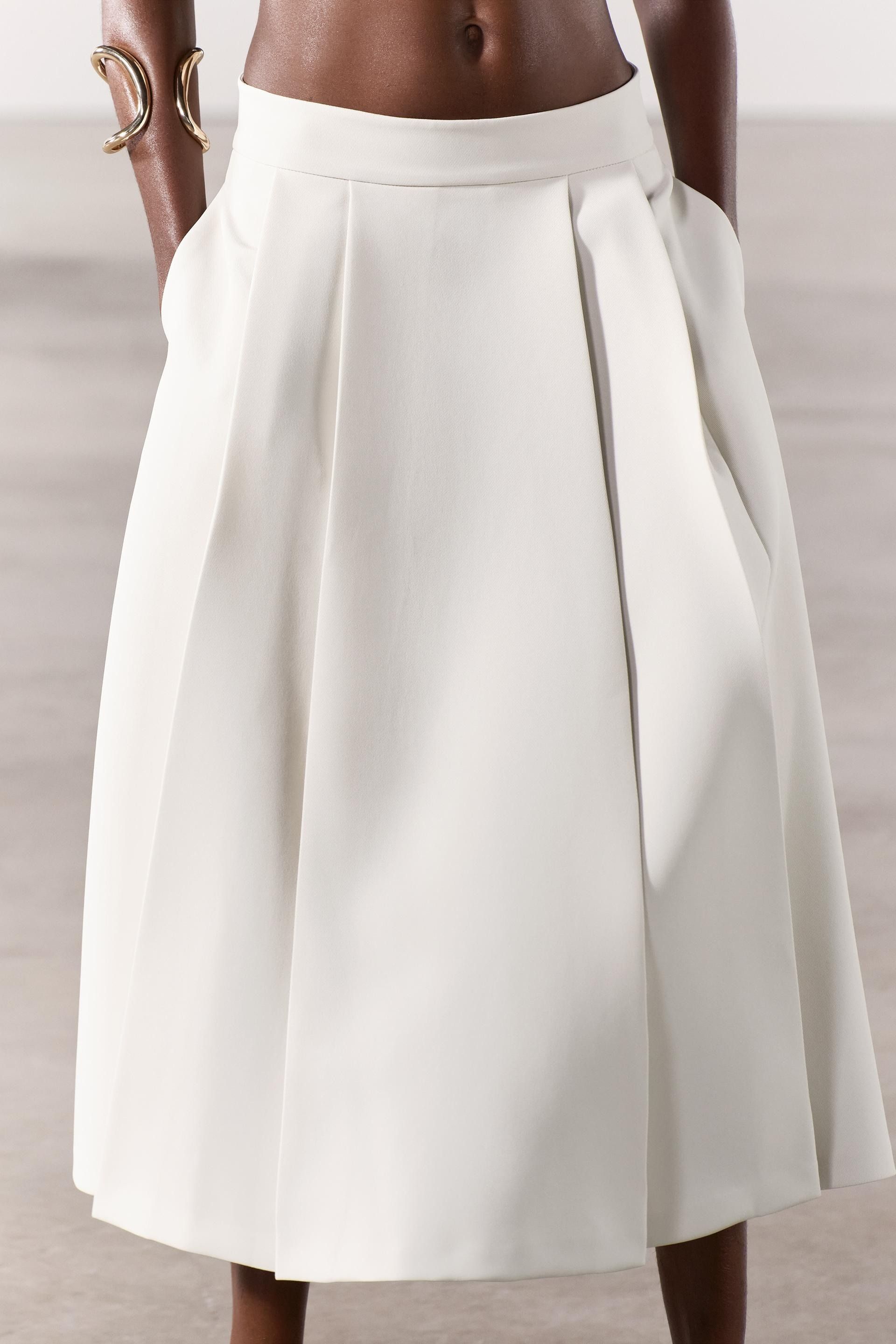 Zara white skirt