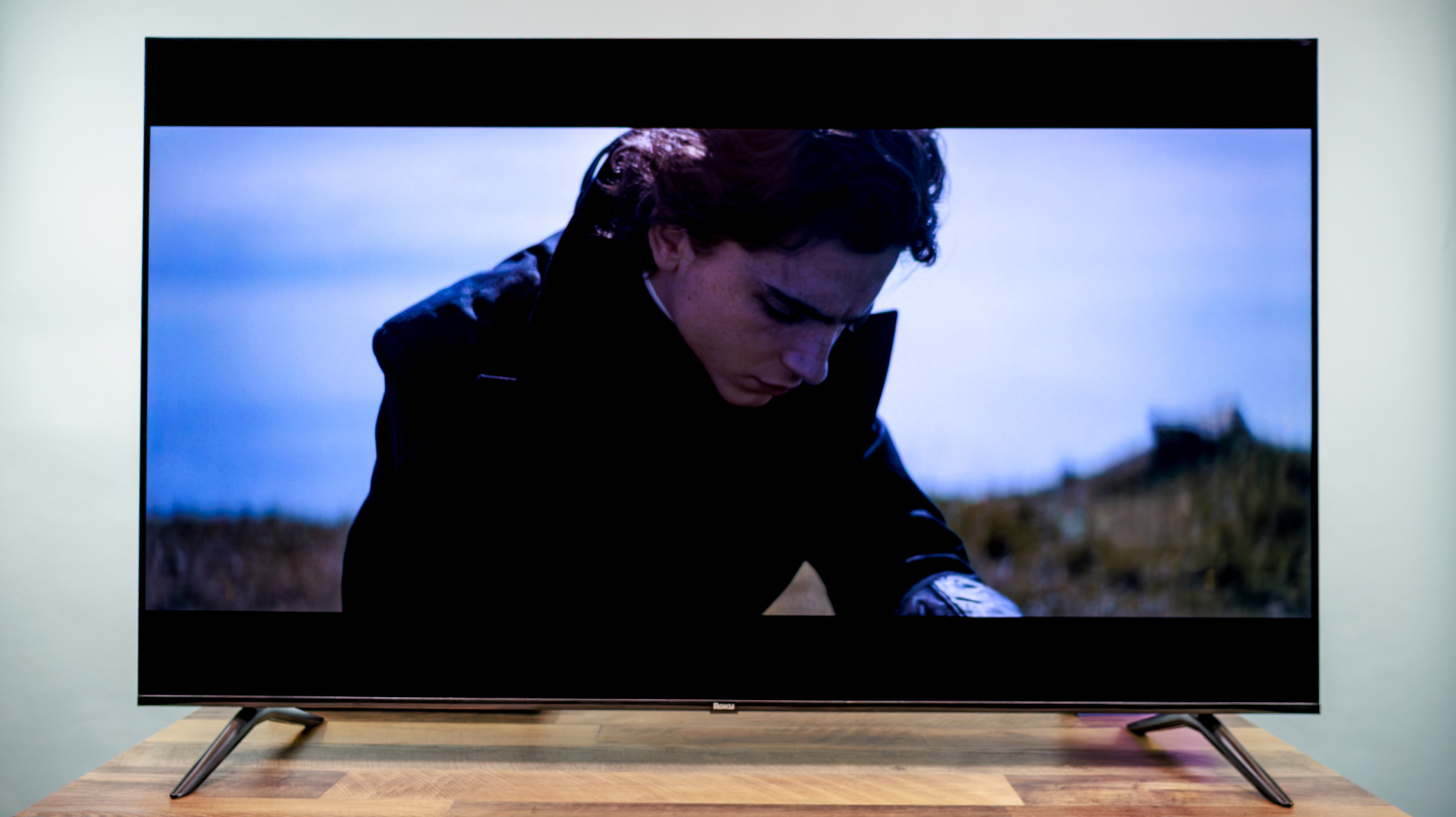 Roku 65-inch Class Select Series 4K QLED (2026) TV on a desk