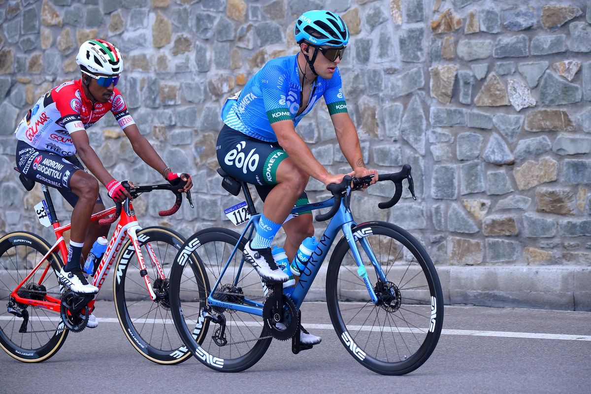 Giro dItalia 2021 104th Edition 12th stage Siena Bagno di Romagna 212 km 20052021 Vincenzo Albanese ITA Eolo Kometa Cycling Team photo Dario BelingheriBettiniPhoto2021