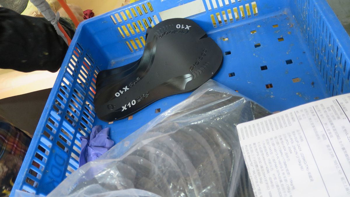 The saddle covers are precision laser cut before being readied for bonding
