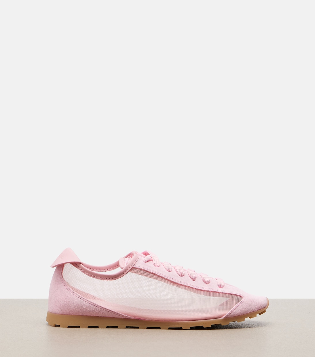 Tennis Suede-Trimmed Sneakers in Pink - Jacquemus
