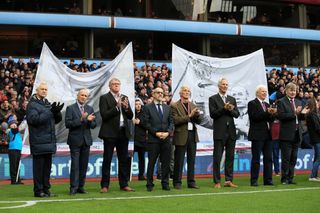 Aston Villa's 1981 First Division champions back at Villa Park ahead of a game against Leicester in 2019.
