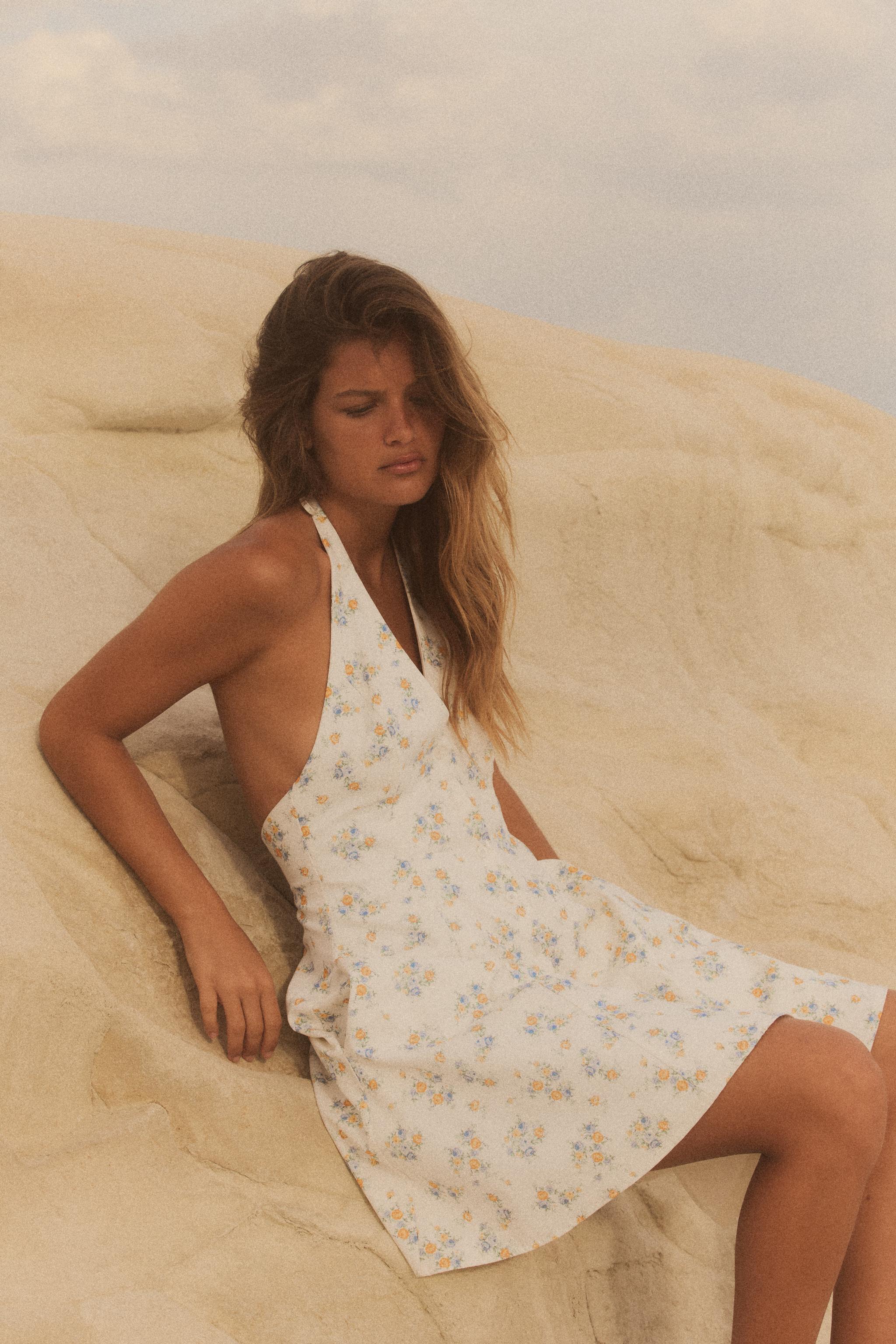 Floral Print Poplin Dress