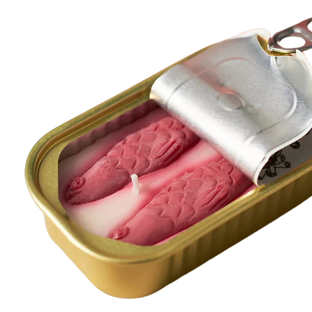 The Original Tinned Fish Candle by Tinned Candle Smoked Rose Water Candle
