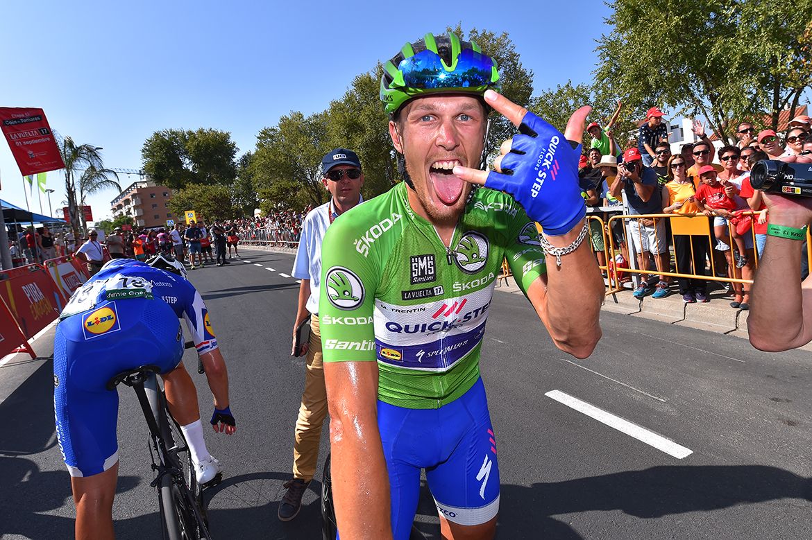 A happy Matteo Trentin