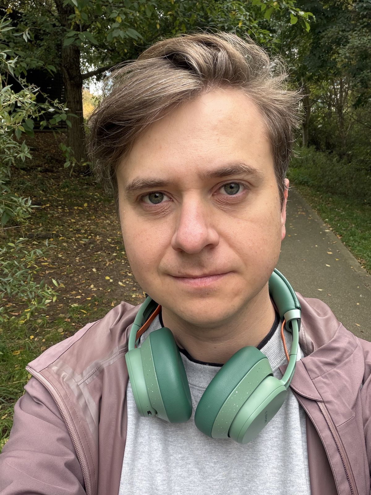 Sample photo from iPhone 17 Pro showing selfie of author