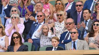 Prince George and parents at Wimbledon 2022