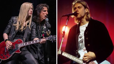 Alice Cooper, Anna Cara, and Kurt Cobain comped image