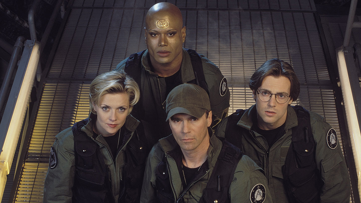 The main cast of Stargate SG-1