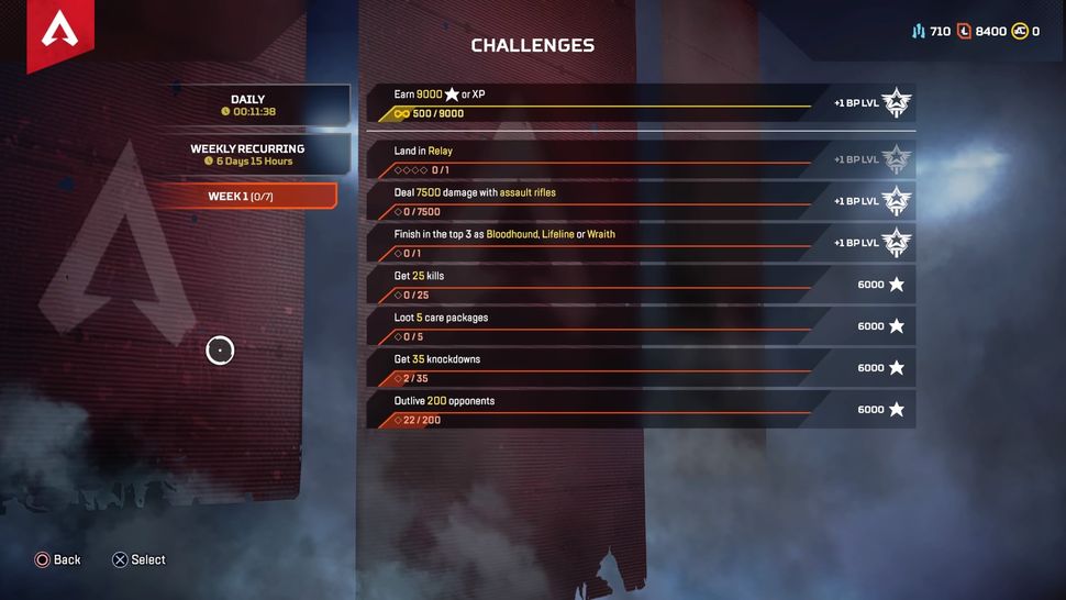 Apex Legends challenges guide: All the Season 5 battle pass challenges ...