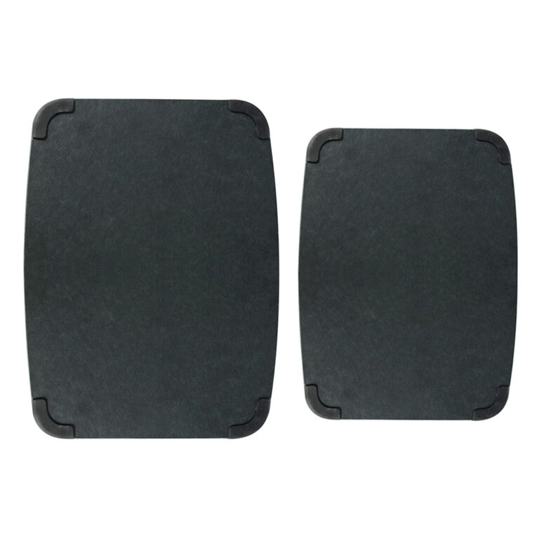 Wood Fibre Chopping Board Set 2 Piece Black