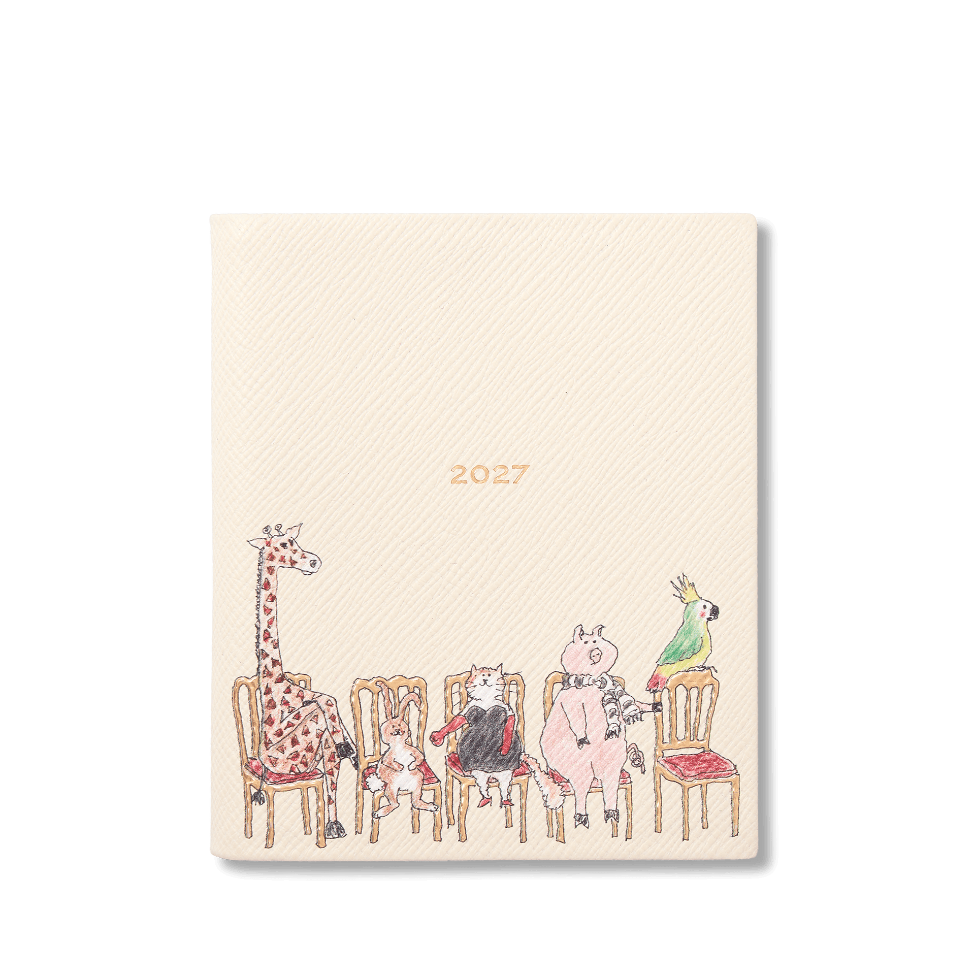 Smythson X Grace Coddington 2027 Premier Daily Fashion Journal in Panama - Linen