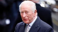 King Charles III attends the first day of London Fashion Week at NEWGEN 180 The Strand on February 19, 2026