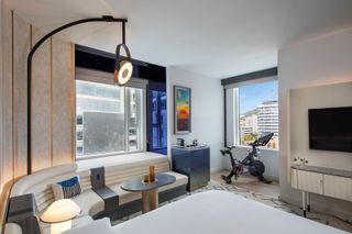 Deluxe King corner room suite at W Hollywood