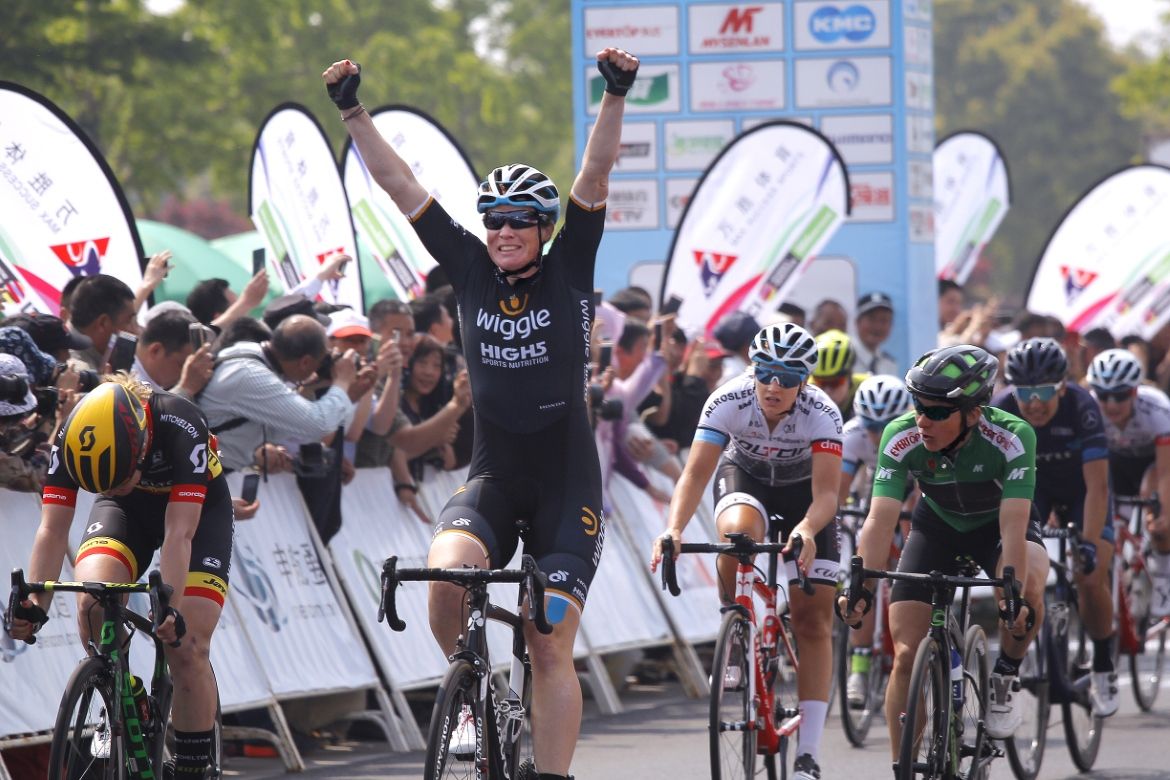 Kirsten Wild takes victory on the final stage of the 2018 Chongming Island race