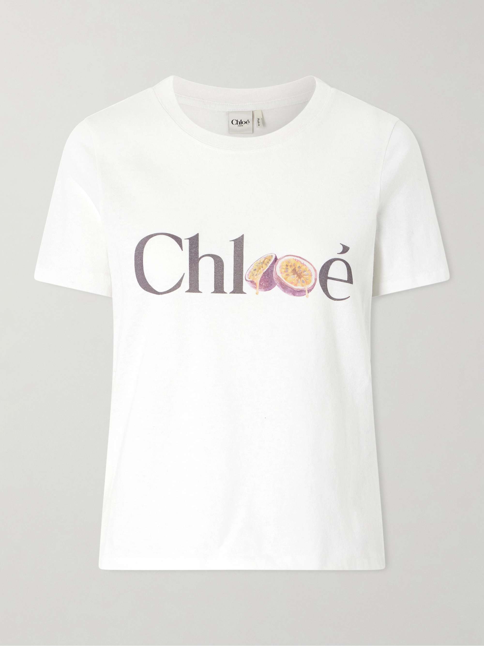 Printed Organic Cotton-Jersey T-Shirt