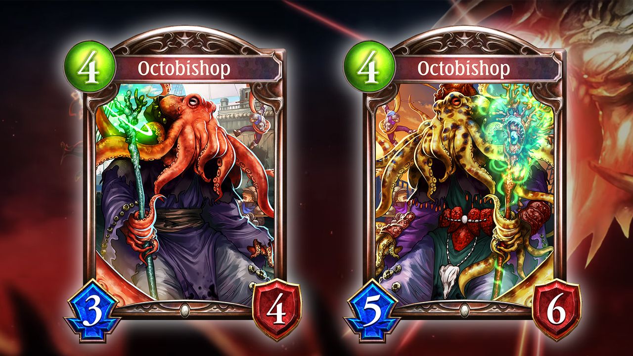 Octobishop (Havencraft), Ability text &mdash; At the end of your turn, restore 3 defense to this follower. (Evolved text &mdash; At the end of your turn, restore 3 defense to this follower.)