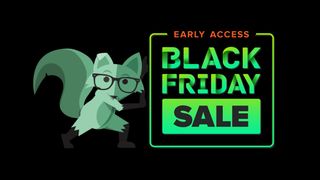 Mint Mobile fox pushing Black Friday text