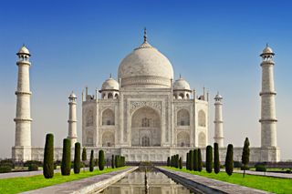 The Taj Mahal was built between 1631 and 1653.