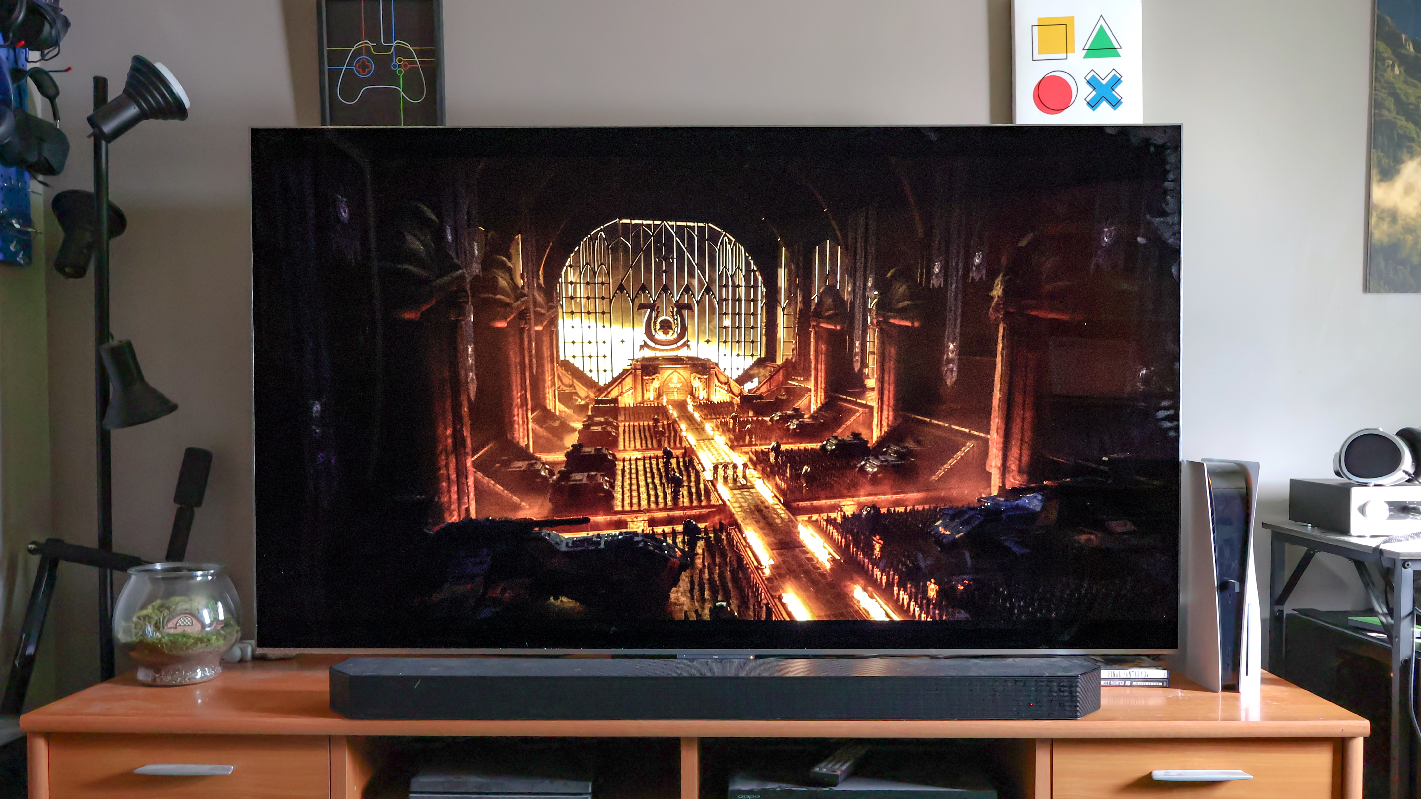 The TCL QM9K in our editor's home office.