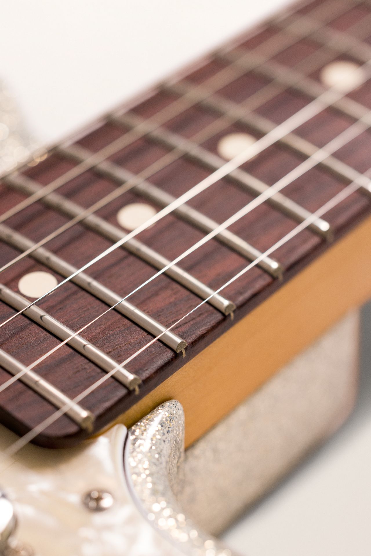 Details of the 75th Anniversary Player II Telecaster in Diamond Dust Sparkle