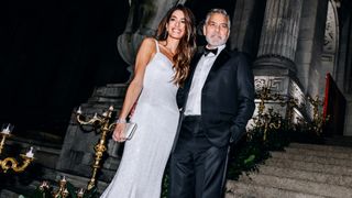 Amal Clooney and George Clooney at the Clooney Foundation For Justice's "The Albies"
