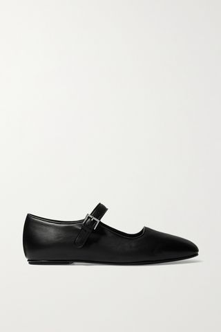 Ava Leather Mary Jane Ballet Flats