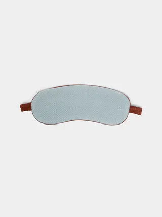 ABASK Handwoven Cashmere and Silk sleep mask.