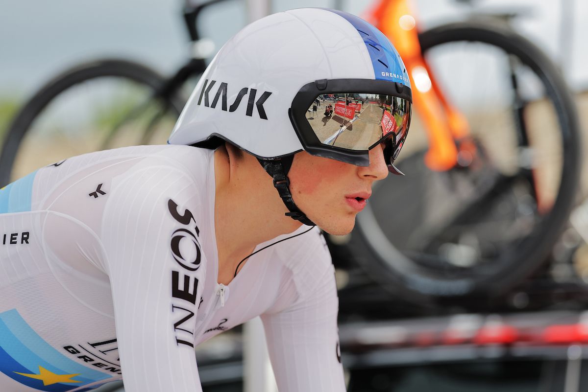 Picture Alex Whitehead/SWpix.com - 19/06/2024 - Road Cycling - British Cycling 2024 Lloyds Bank National Individual Time Trial Championships - Elite and U23 Men - Catterick, North Yorkshire -
