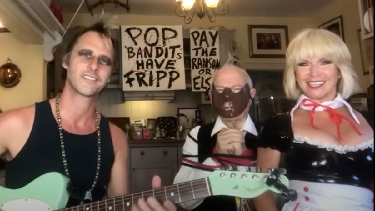 Robert Fripp and Toyah celebrate Chesney Hawkes' swansong Sunday Lunch appearance with a hilarious cover of Stacy's Mom