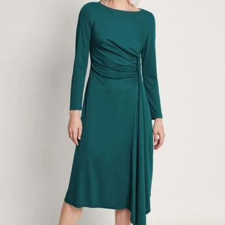 Remy ruched dress teal