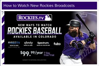 Major League Baseball takes over local TV rights for team after Warner Bros. shut down SportsNet Rocky Mountain