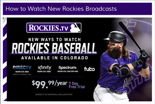 Colorado Rockies channel