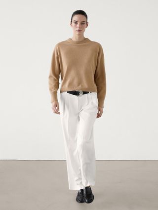 Massimo Dutti, 100% Cashmere Crew Neck Sweater