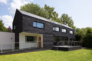 A house made from SIPs with a millboard cladding