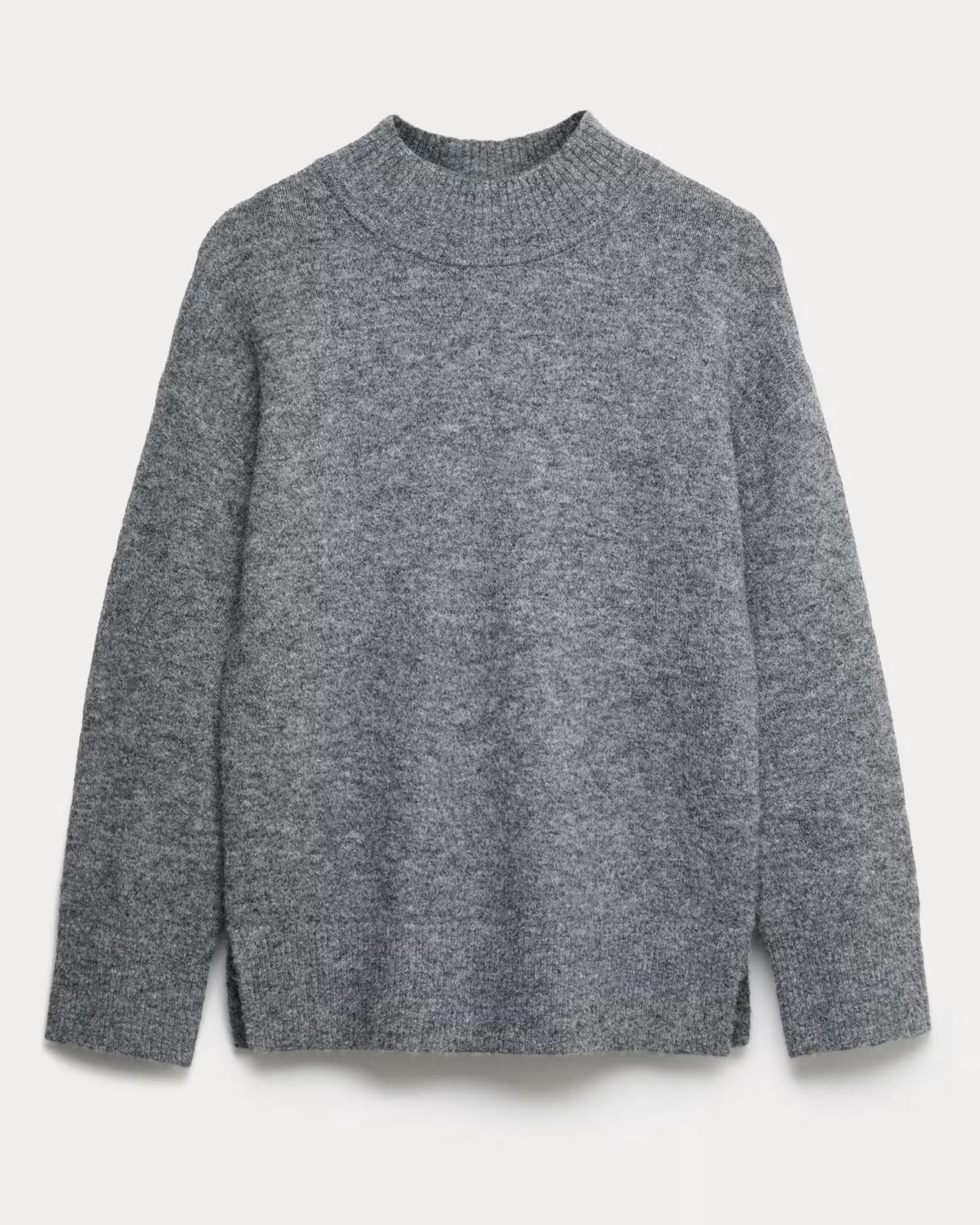 M&amp;amp;S Funnel Neck Relaxed Jumper With Wool