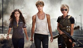 Natalia Reyes, Mackenzie Davis, and Linda Hamilton in Terminator 6