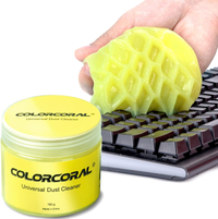 Colorcoral Universal Dust Cleaner Gel | Yellow | Lemon scent fragrance | No rinse necessary | Reusable | $11.99 $5.91 at Amazon (save $6.08)