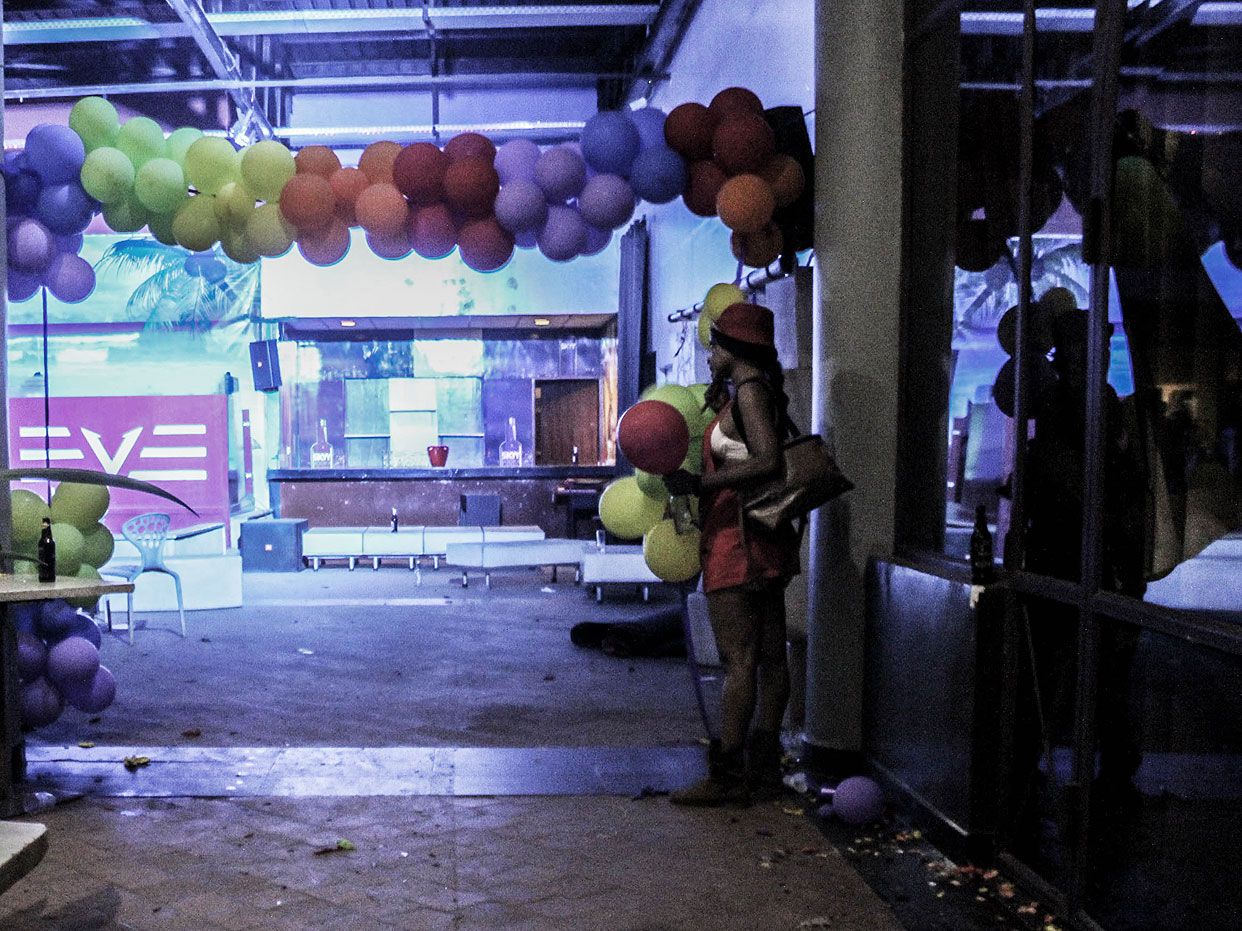 After the raid, the club was deserted