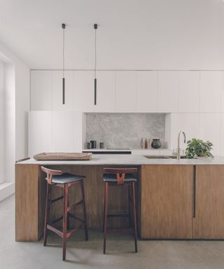 A modern kitchen design
