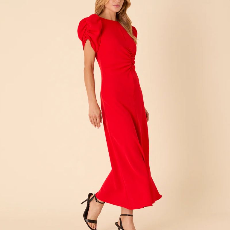 Charlotte Hawkins' red midi dress
