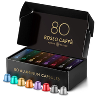 ROSSO CAFFÈ Nespresso Compatible Coffee Pods (80 Pack) | Was £39.99 Now £31.99 at Amazon&nbsp;