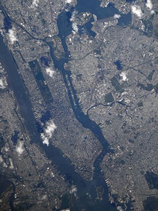 NASA astronaut Christina Koch photographed New York City on August 19, 2019 from the International Space Station.